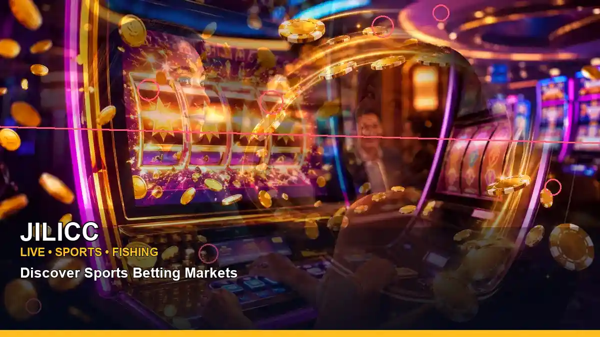 JILICC fruit-themed online slots shown with an adult Filipina casino host in a layered collage