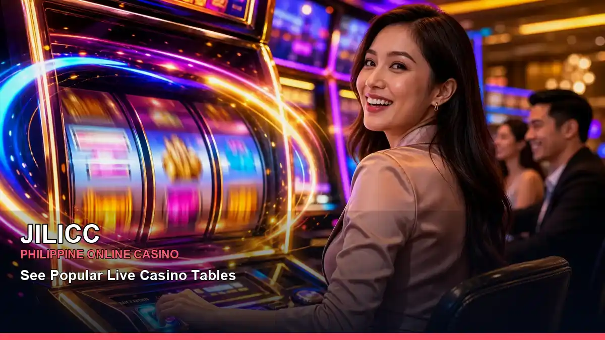 JILICC free-spin slot games presented in a vivid casino scene for Philippine players aged 21 and above