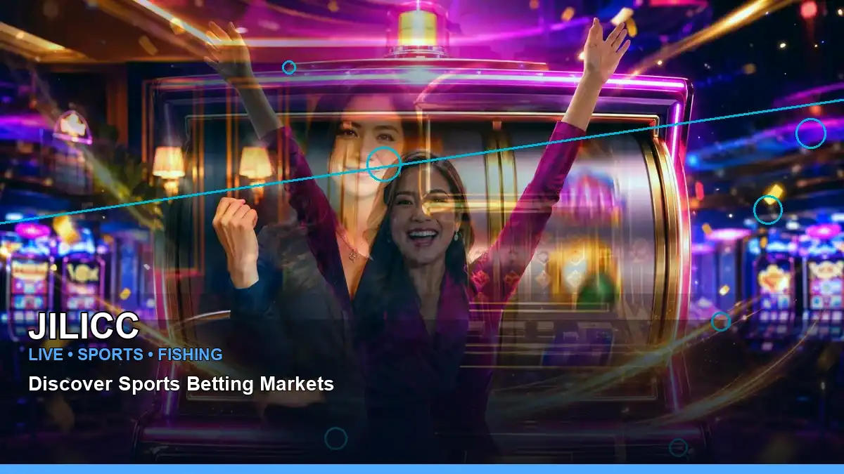 Mobile casino promotion guide with an adult Filipina host in a balanced centre composition